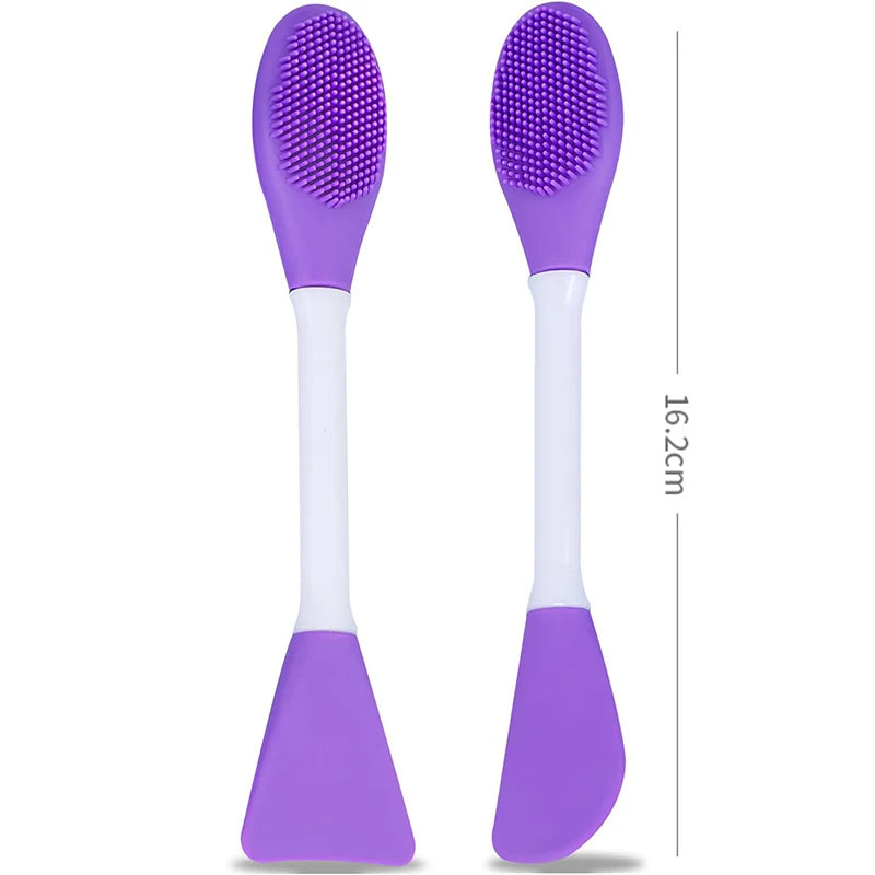 Gezicht Borstel | Applicator Dubbel Kwast & Scrub