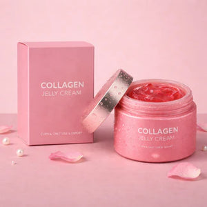 Glowly Jelly Collageen Crème - Verzacht de rimpel, verfijnt poriën en een stralende teint