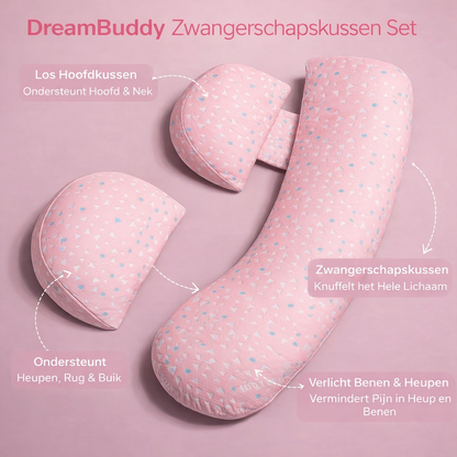 DreamBuddy | Zwangershapskussen Set Groot/Klein