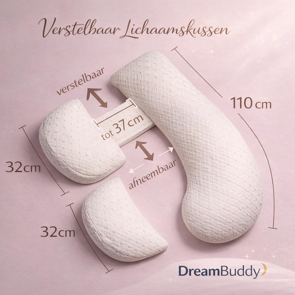 DreamBuddy | Zwangershapskussen Set Groot/Klein