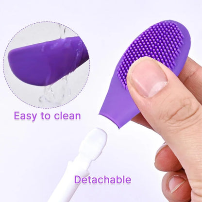 Gezicht Borstel | Applicator Dubbel  Kwast & Scrub
