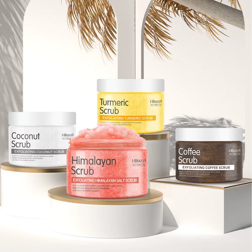 Hllozzi |Himalaya Zout Body Scrub Exfoliërende Diepe Reiniging Kurkuma