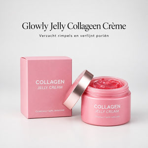 Glowly Jelly Collageen Crème - Verzacht de rimpel, verfijnt poriën en een stralende teint